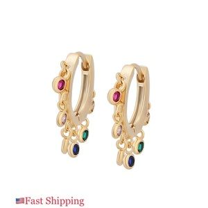 18k Gold-plated Hoops Earrings